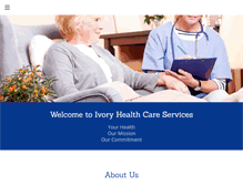 Tablet Screenshot of ivoryhealthcare.com